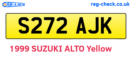 S272AJK are the vehicle registration plates.