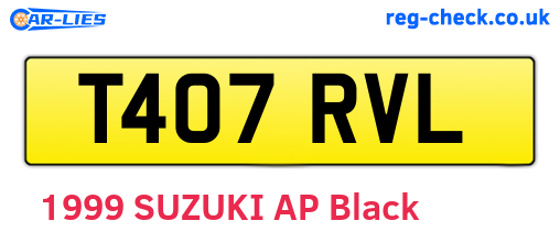 T407RVL are the vehicle registration plates.