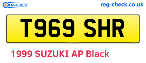 T969SHR are the vehicle registration plates.