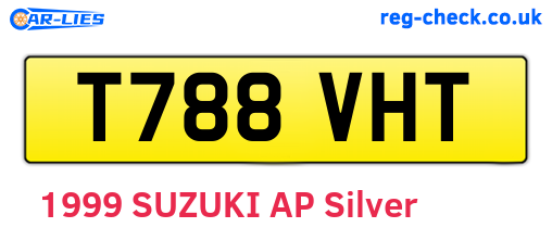 T788VHT are the vehicle registration plates.