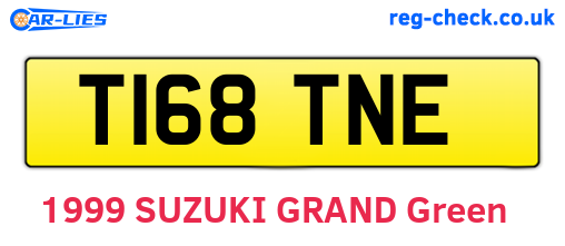 T168TNE are the vehicle registration plates.