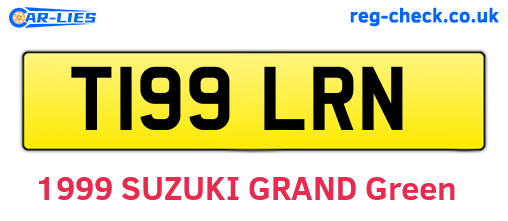T199LRN are the vehicle registration plates.