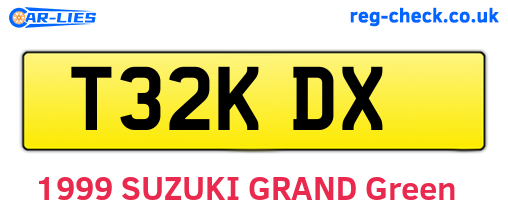 T32KDX are the vehicle registration plates.