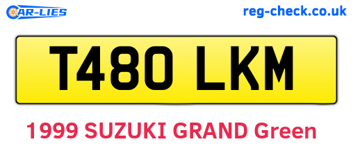 T480LKM are the vehicle registration plates.