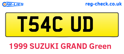 T54CUD are the vehicle registration plates.