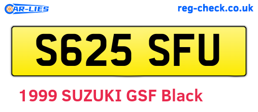 S625SFU are the vehicle registration plates.