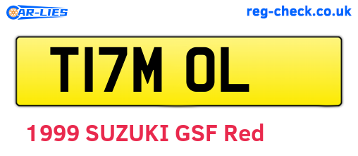T17MOL are the vehicle registration plates.