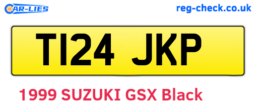 T124JKP are the vehicle registration plates.