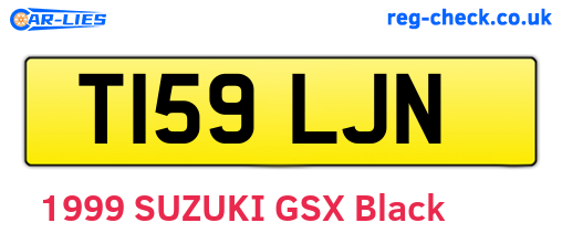 T159LJN are the vehicle registration plates.