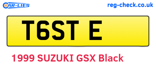 T6STE are the vehicle registration plates.