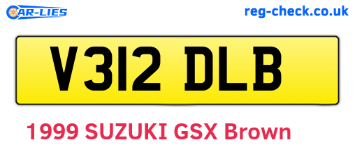 V312DLB are the vehicle registration plates.