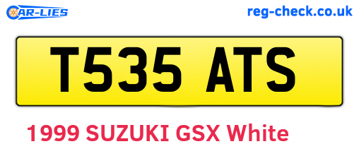 T535ATS are the vehicle registration plates.