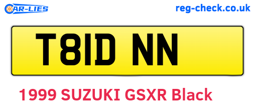 T81DNN are the vehicle registration plates.