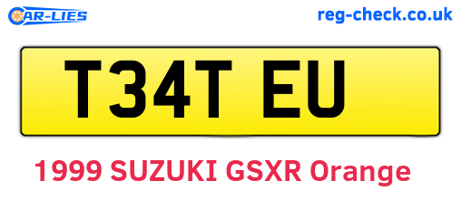 T34TEU are the vehicle registration plates.