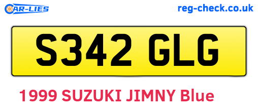 S342GLG are the vehicle registration plates.