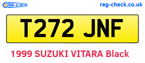 T272JNF are the vehicle registration plates.