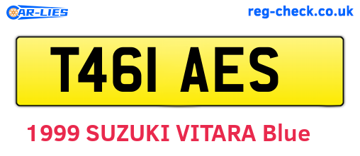 T461AES are the vehicle registration plates.