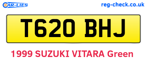 T620BHJ are the vehicle registration plates.
