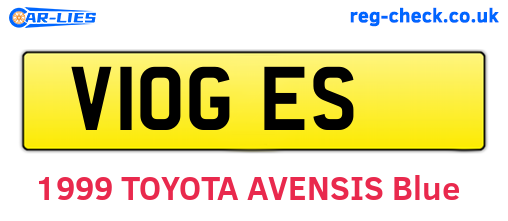 V10GES are the vehicle registration plates.