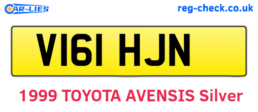 V161HJN are the vehicle registration plates.