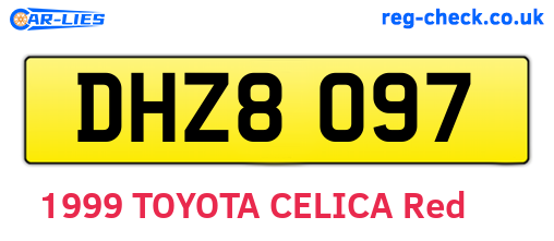 DHZ8097 are the vehicle registration plates.