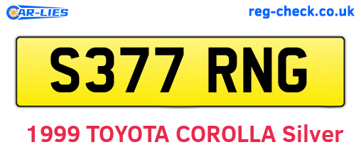 S377RNG are the vehicle registration plates.