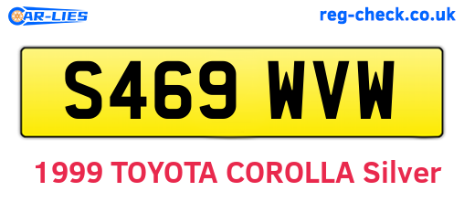 S469WVW are the vehicle registration plates.