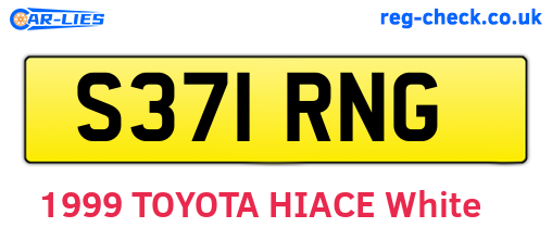 S371RNG are the vehicle registration plates.