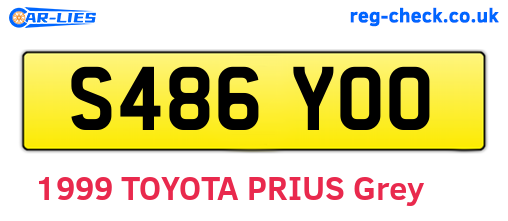 S486YOO are the vehicle registration plates.