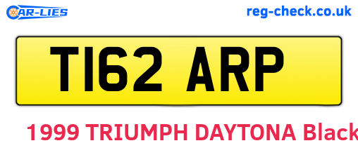 T162ARP are the vehicle registration plates.