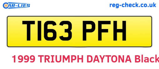 T163PFH are the vehicle registration plates.