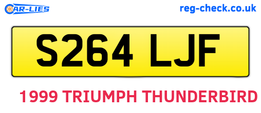 S264LJF are the vehicle registration plates.