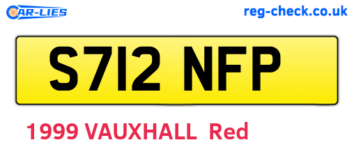 S712NFP are the vehicle registration plates.
