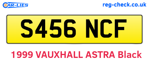 S456NCF are the vehicle registration plates.