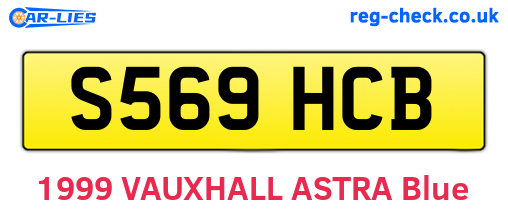 S569HCB are the vehicle registration plates.