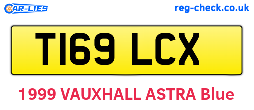 T169LCX are the vehicle registration plates.