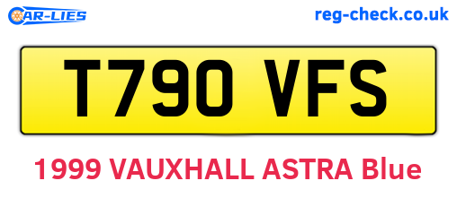T790VFS are the vehicle registration plates.