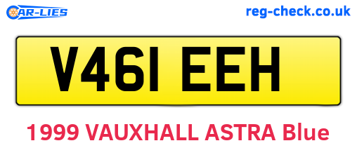 V461EEH are the vehicle registration plates.
