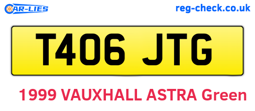 T406JTG are the vehicle registration plates.