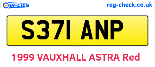 S371ANP are the vehicle registration plates.