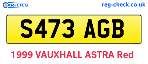 S473AGB are the vehicle registration plates.