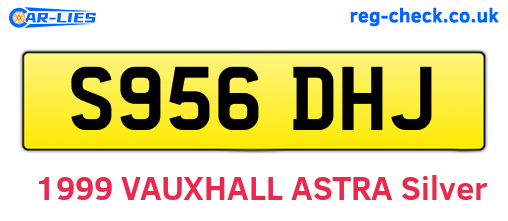 S956DHJ are the vehicle registration plates.