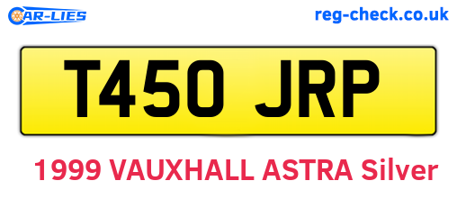 T450JRP are the vehicle registration plates.