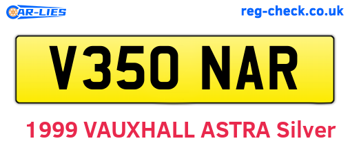 V350NAR are the vehicle registration plates.