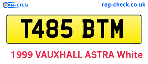 T485BTM are the vehicle registration plates.