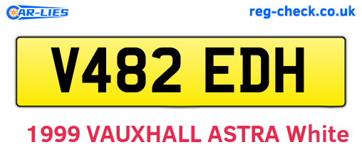 V482EDH are the vehicle registration plates.