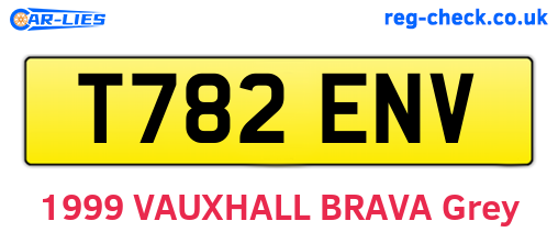 T782ENV are the vehicle registration plates.