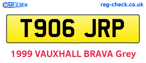 T906JRP are the vehicle registration plates.