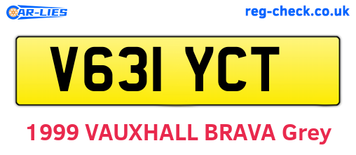 V631YCT are the vehicle registration plates.