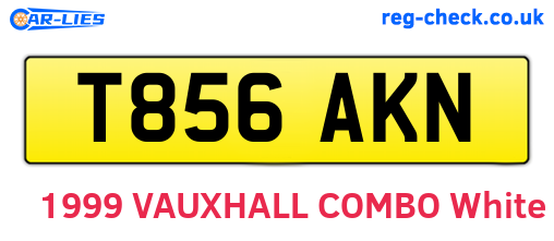 T856AKN are the vehicle registration plates.